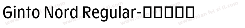Ginto Nord Regular字体转换